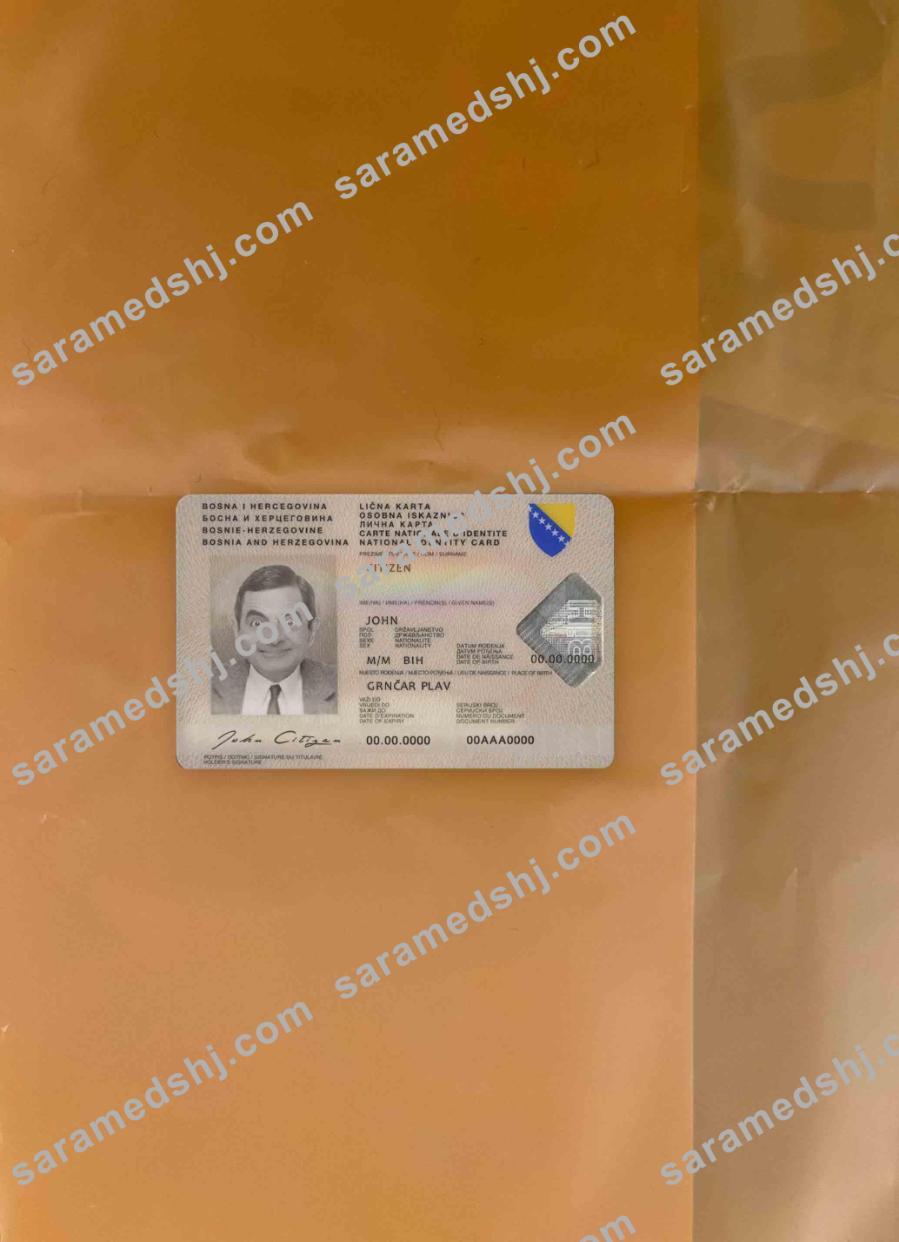 Bosnia and Herzegovina Id photolook FRONT